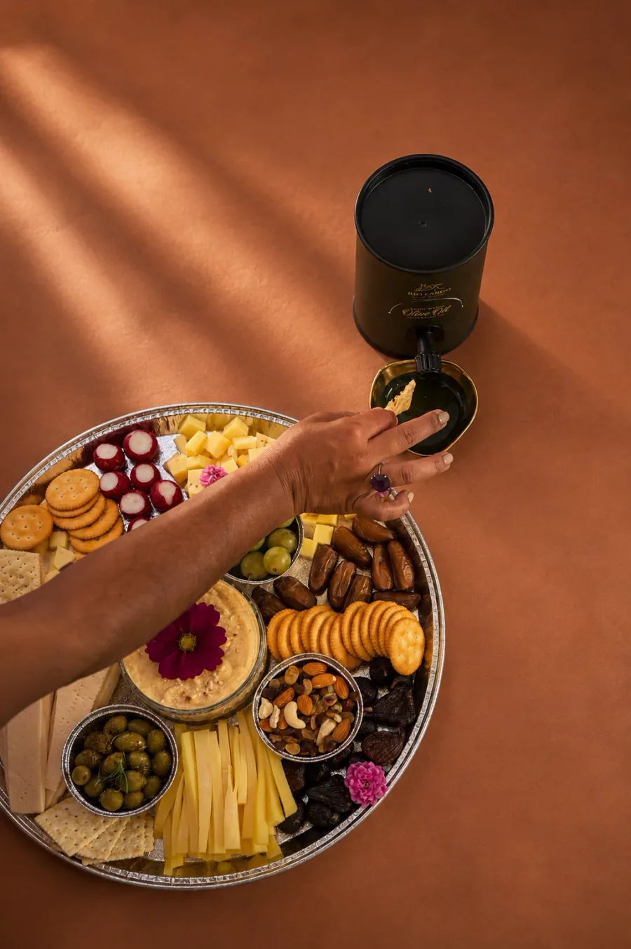 Cheese, Dips & Nibbles Board